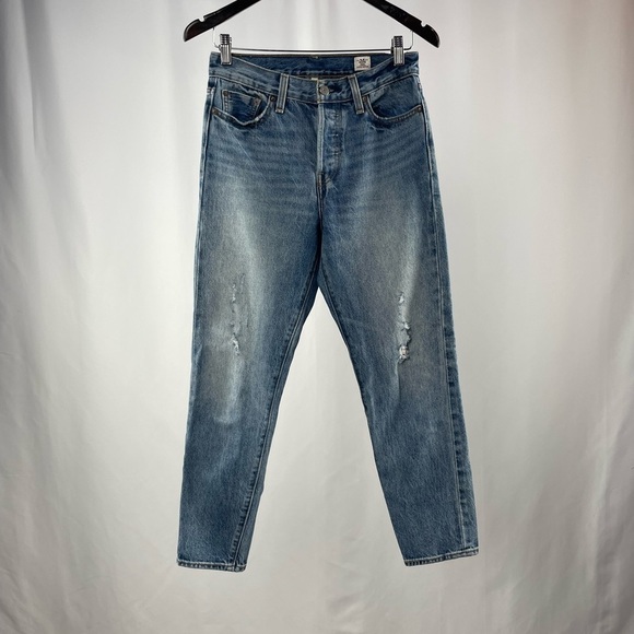 Levis White Oak Cone Denim High Rise Jeans in Blue Size 26 - Picture 4 of 13